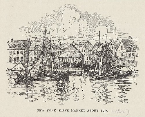 Slave Market in Wall Street, New York City, c. 1730